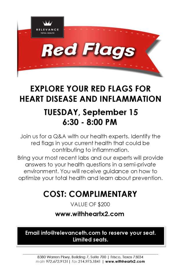 Red Flags Class - 9-15-15 Complimentary